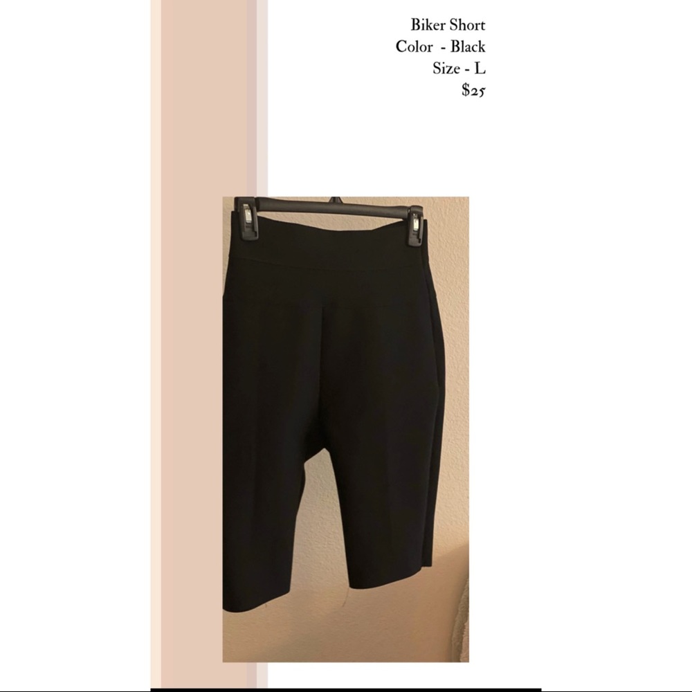 High Waisted Black biker short DRESSY